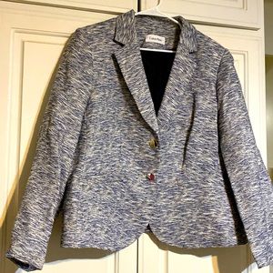 Blue and Gray Tweed Jacket